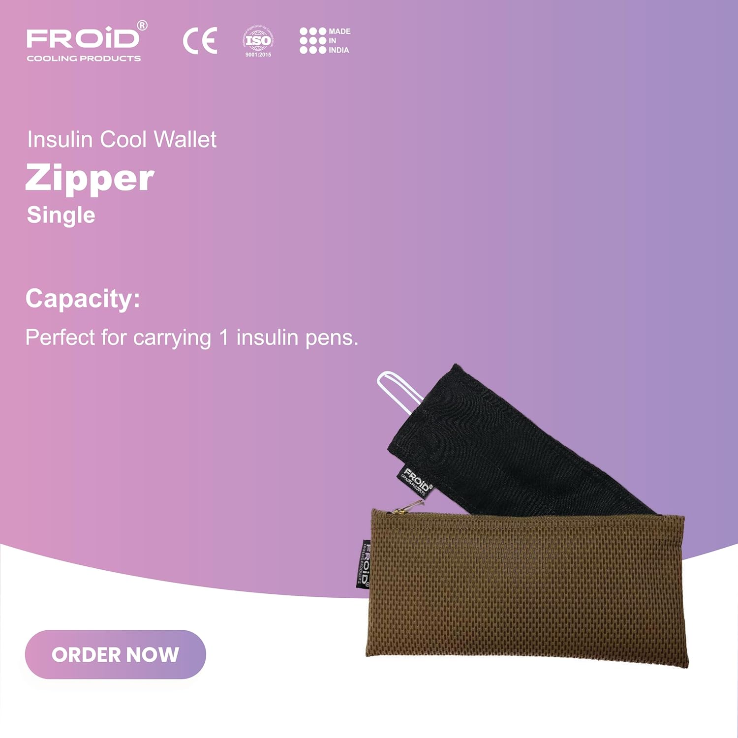 SINGLE zipper with pen